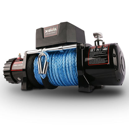 XB Electric Winch 12V 13000LBS Synthetic Rope Jeep Towing Truck Off-Road 4WD