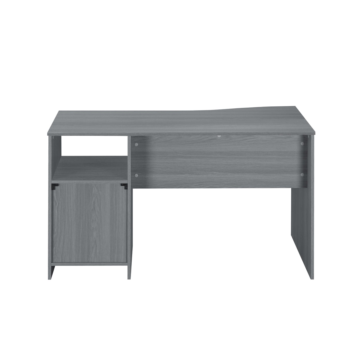 Techni Mobili Classic Computer Desk with Multiple Drawers, Grey