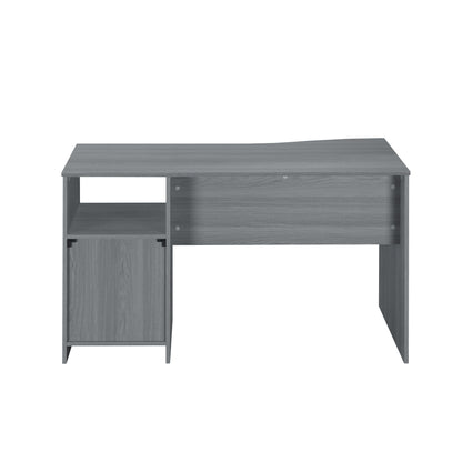 Techni Mobili Classic Computer Desk with Multiple Drawers, Grey