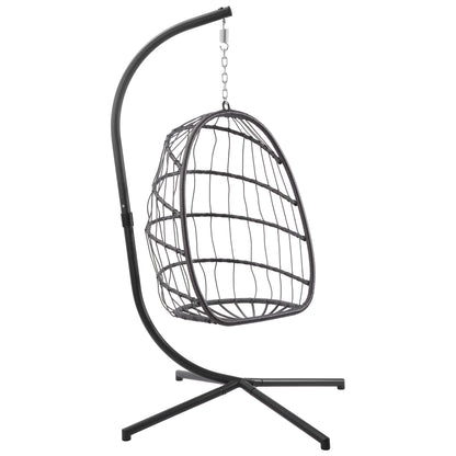 Steel stand for wicker hanging chair