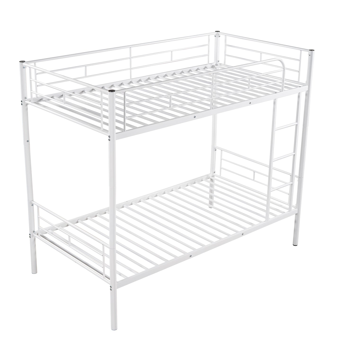 Twin Over Twin Metal Bunk Bed (White)( old sku: MF189201KAA )