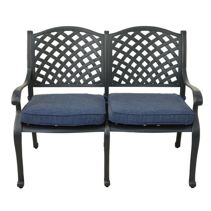 Garden Bench, Navy Blue