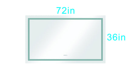 LTL needs to consult the warehouse address72 x 36 Inch LED Bathroom Mirror with Lights, Lighted Vanity Mirror, Anti Fog Design , Large Wall Mounted Light Up Mirror , Hanging, Rectangle