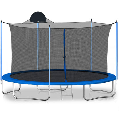 12FT TRAMPOLINE WITH BOARD,METAL,BOARD