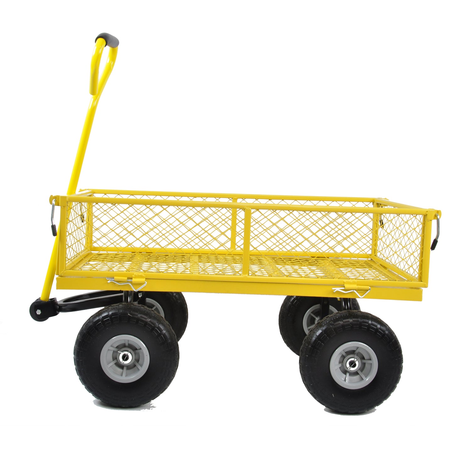 Tool truck, truck, garden truck, truck, easier to transport firewood, PU wheel (yellow)