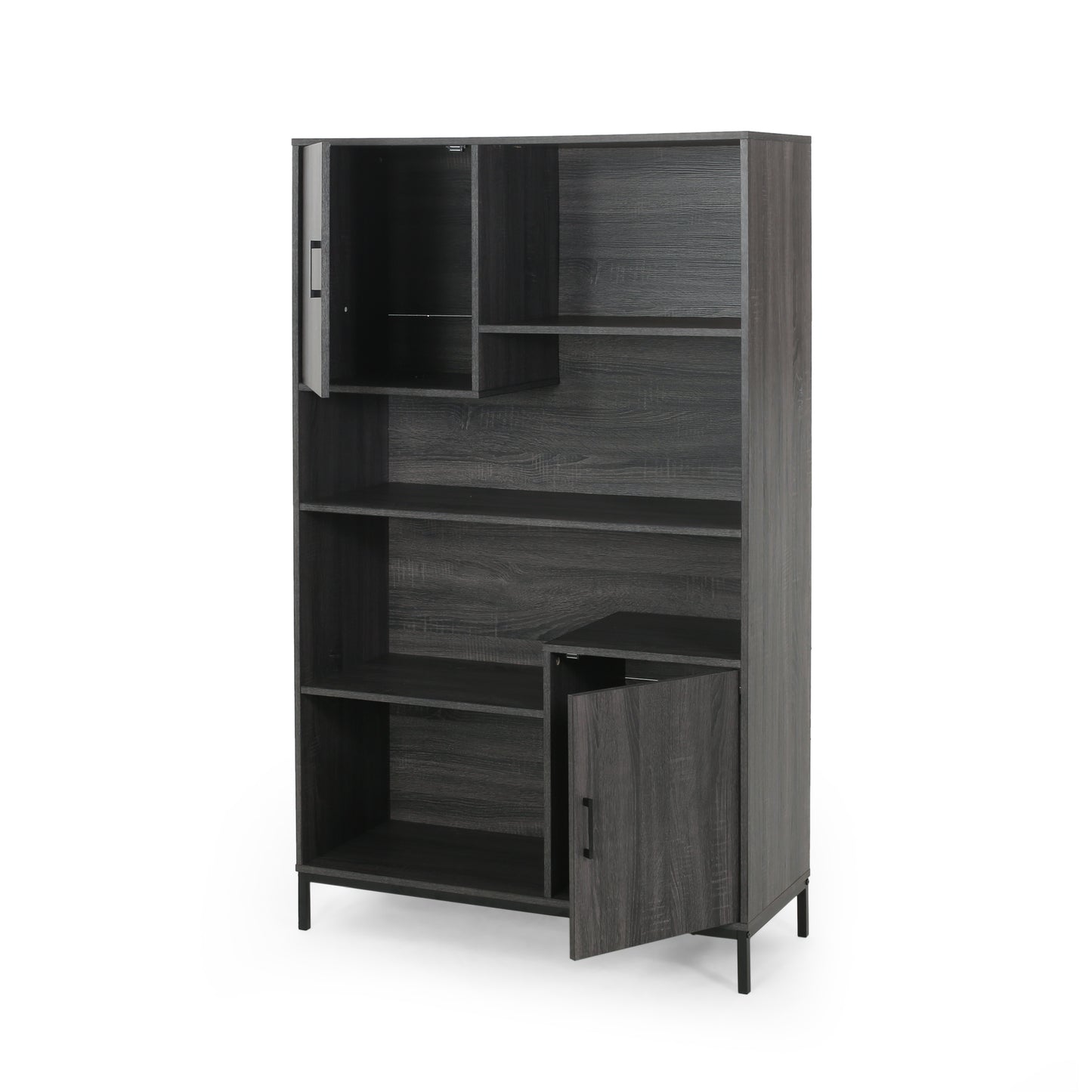 Joaquin Bookcase With Storage Cabinet