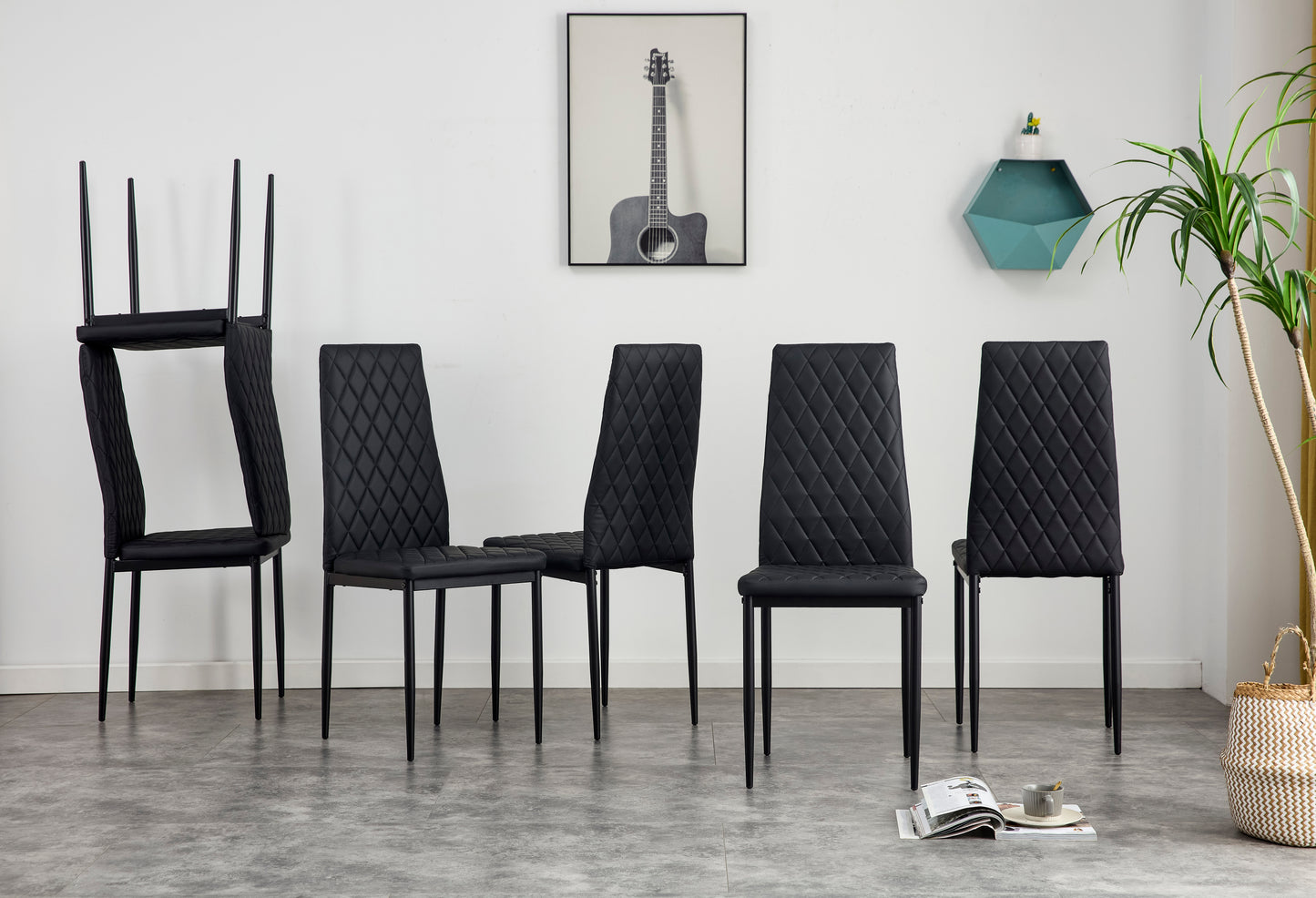 Dining chair set for 6