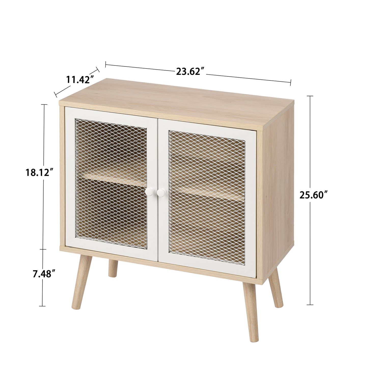 2 Door Cabinet,with mesh,storage cabinet,for living room,bedroom,children's room