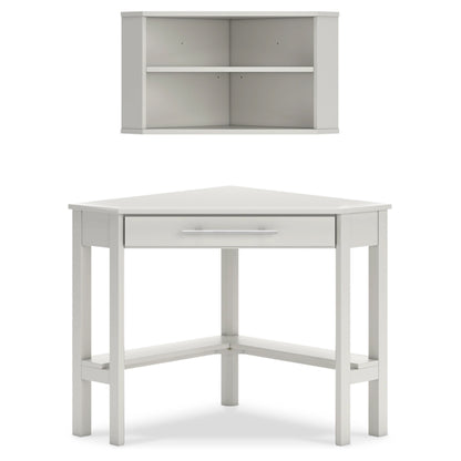 Ashley Grannen Contemporary Home Office Corner Desk with Bookcase H207H1