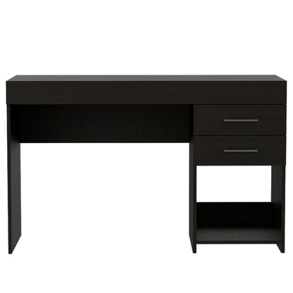 Berkeley 1-Shelf 2-Drawer Computer Desk Black Wengue