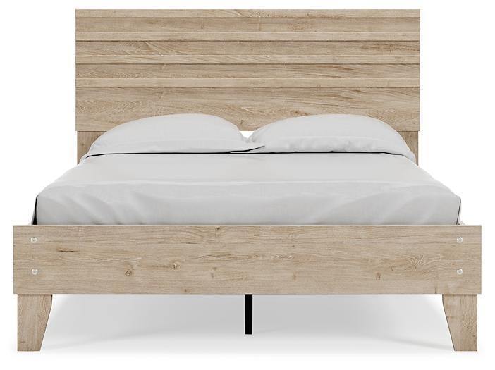 Ashley Oliah Natural Contemporary Full Panel Platform Bed EB2270B4