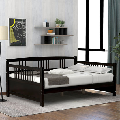 Wood Daybed Full Size Daybed with Support Legs, Espresso ( Previous SKU: WF190235AAP)