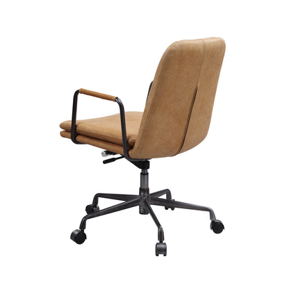 ACME Eclarn Office Chair in Rum Top Grain Leather 93174