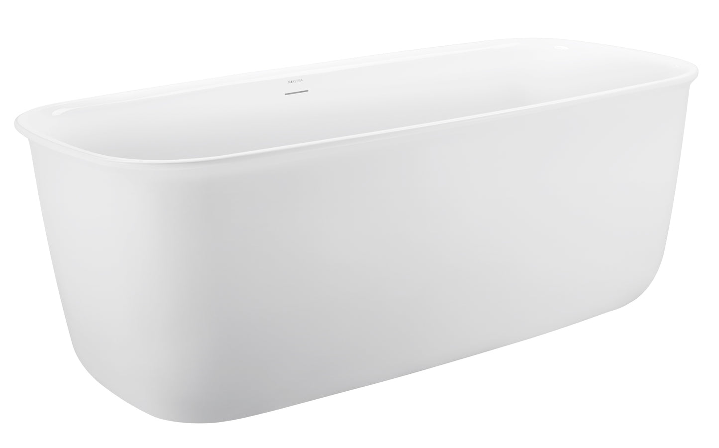 63" 100% Acrylic Freestanding Bathtub，Contemporary Soaking Tub，white bathtub