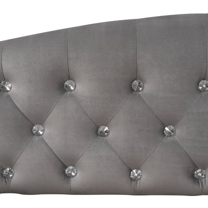 Modern Luxury Tufted Button Daybed,Full,Gray