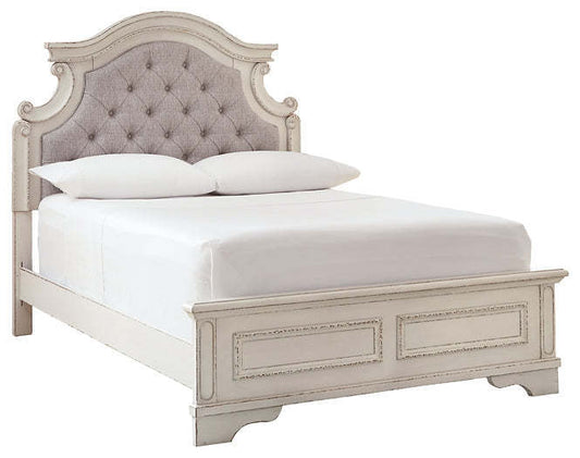 Ashley Realyn Cream White Casual Full Panel Bed B743B14