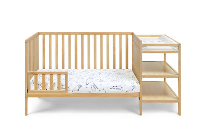 Palmer 3-in-1 Convertible Crib and Changer Combo Natural