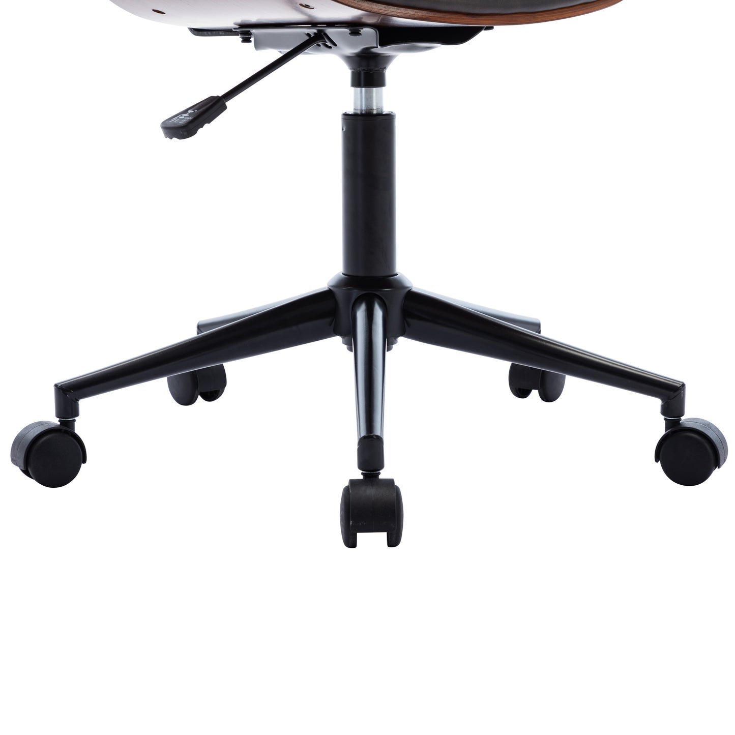 HengMing Bentwood Adjustable Office Chair , Mix color PU Leather Upholstery and black foot