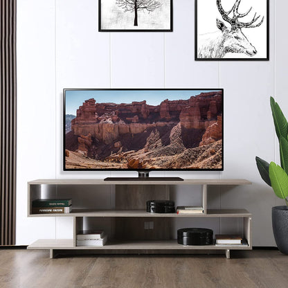 Modern TV Stand for 60" TV, Entertainment Center TV Console with Storage TV Cabinet with Shelves for Living Room Bedroom.