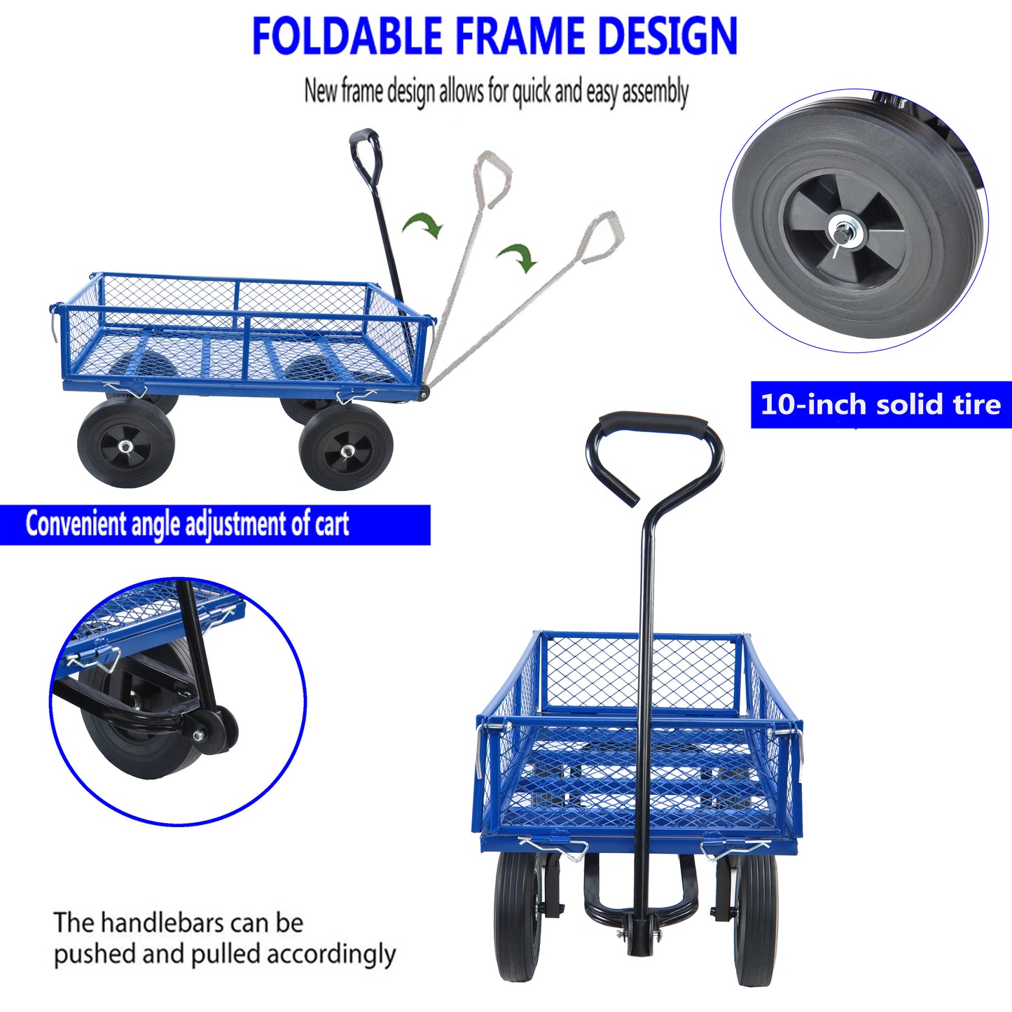 Tools cart Wagon Cart Garden cart trucks make it easier to transport firewood