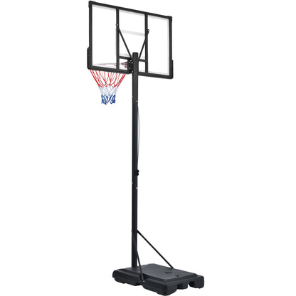 Portable Basketball Hoop Basketball System 4.76-10ft Height Adjustment for Youth Adults LED Basketball Hoop Lights, Colorful lights, Waterproof，Super Bright to Play at Night Outdoors,Good Gift for Kid