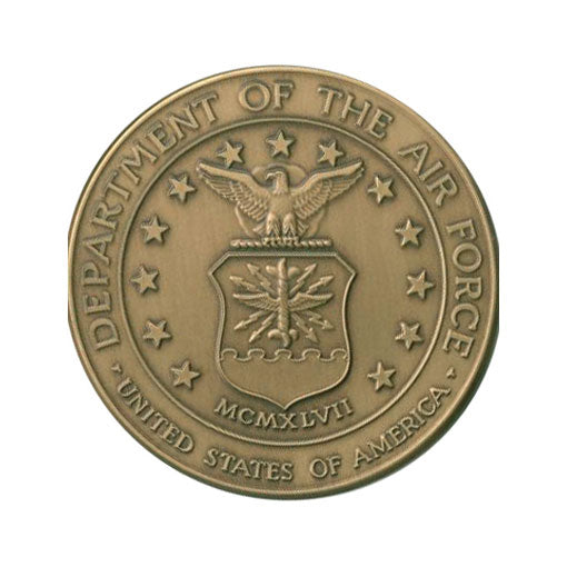 Air Force Service Medallion, Brass Air Force Medallion by The Military Gift Store
