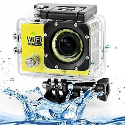 All PRO Action Sports Camera With 1080P HD And WiFi 18 PCS Of Accessory Included by VistaShops