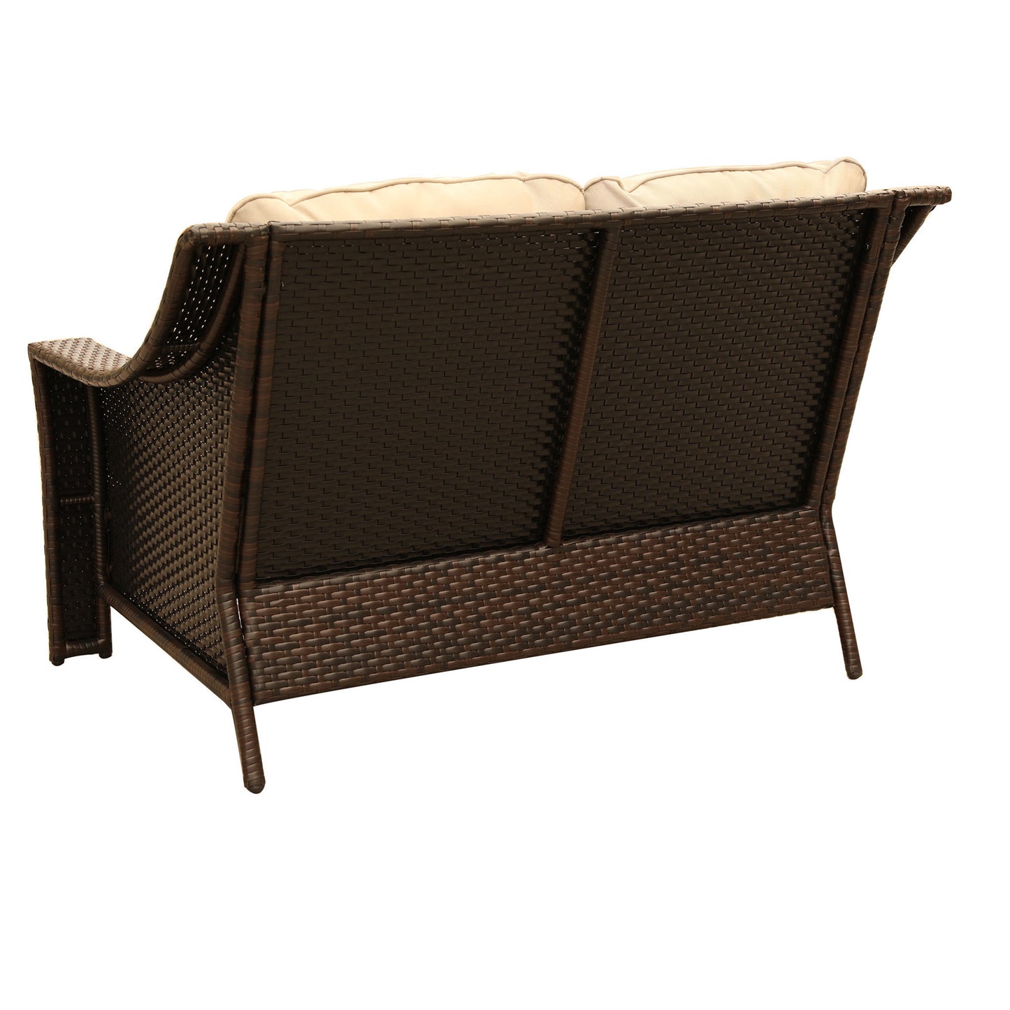 Wicker Loveseat, Beige