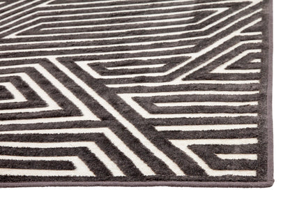 Orbit Chocolate Area Rug 5x8