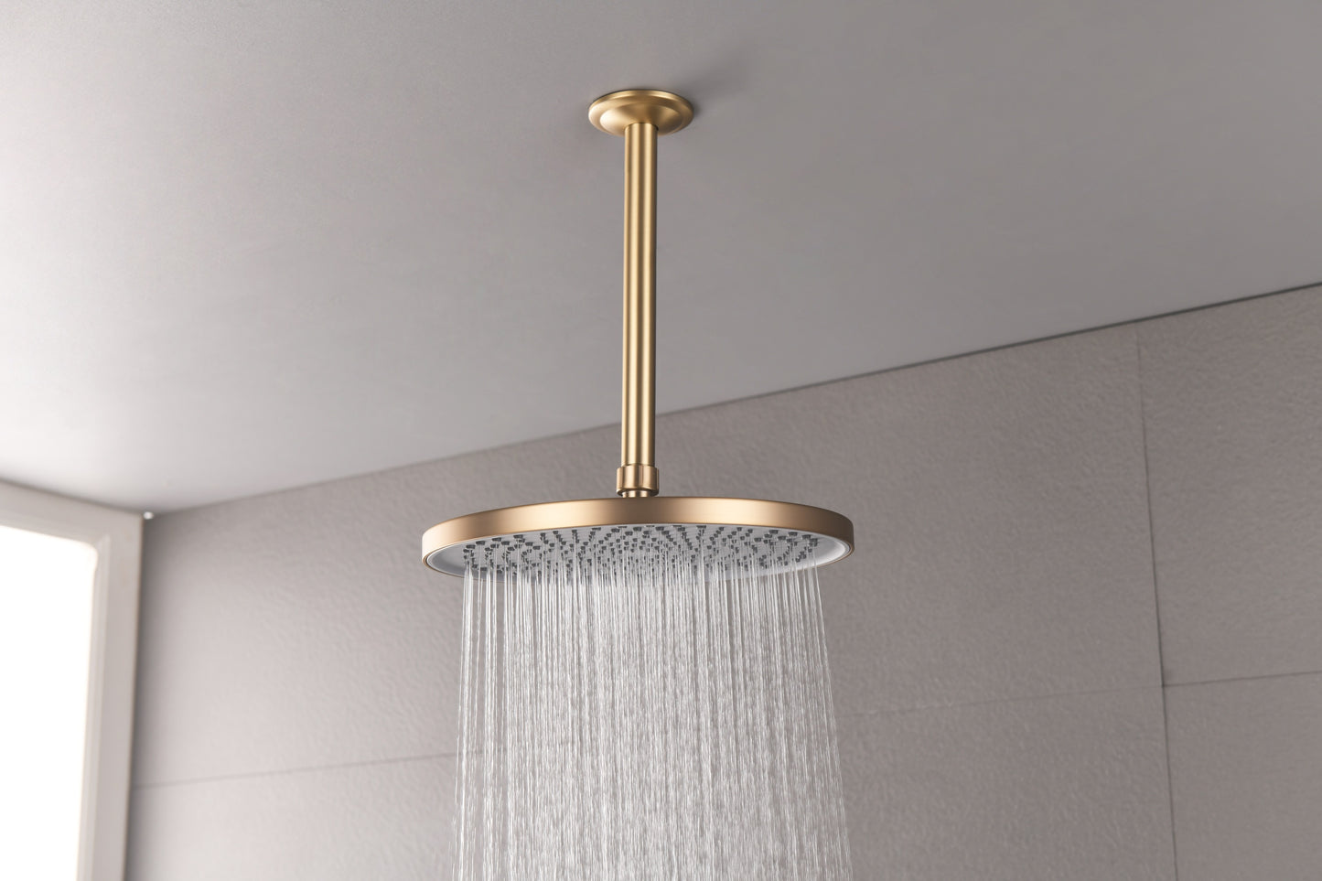 Shower Head - High Pressure Rain - Luxury Modern Look - No Hassle Tool-less 1-Min Installation - The Perfect Adjustable Replacement For Your Bathroom Shower Heads