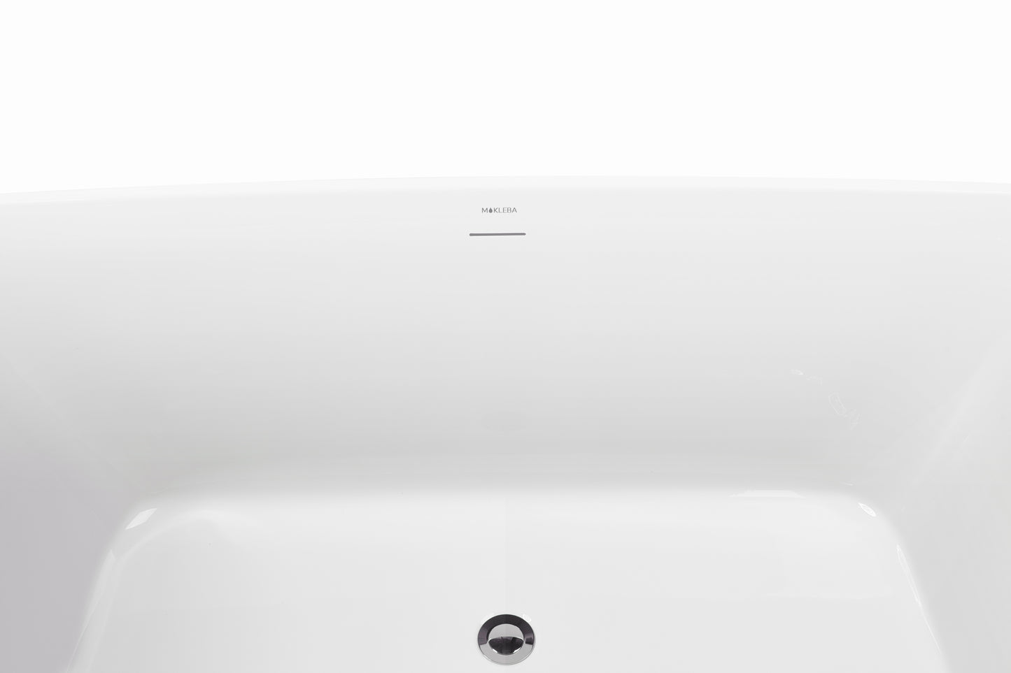 59" 100% Acrylic Freestanding Bathtub，Contemporary Soaking Tub，white inside and gray outside