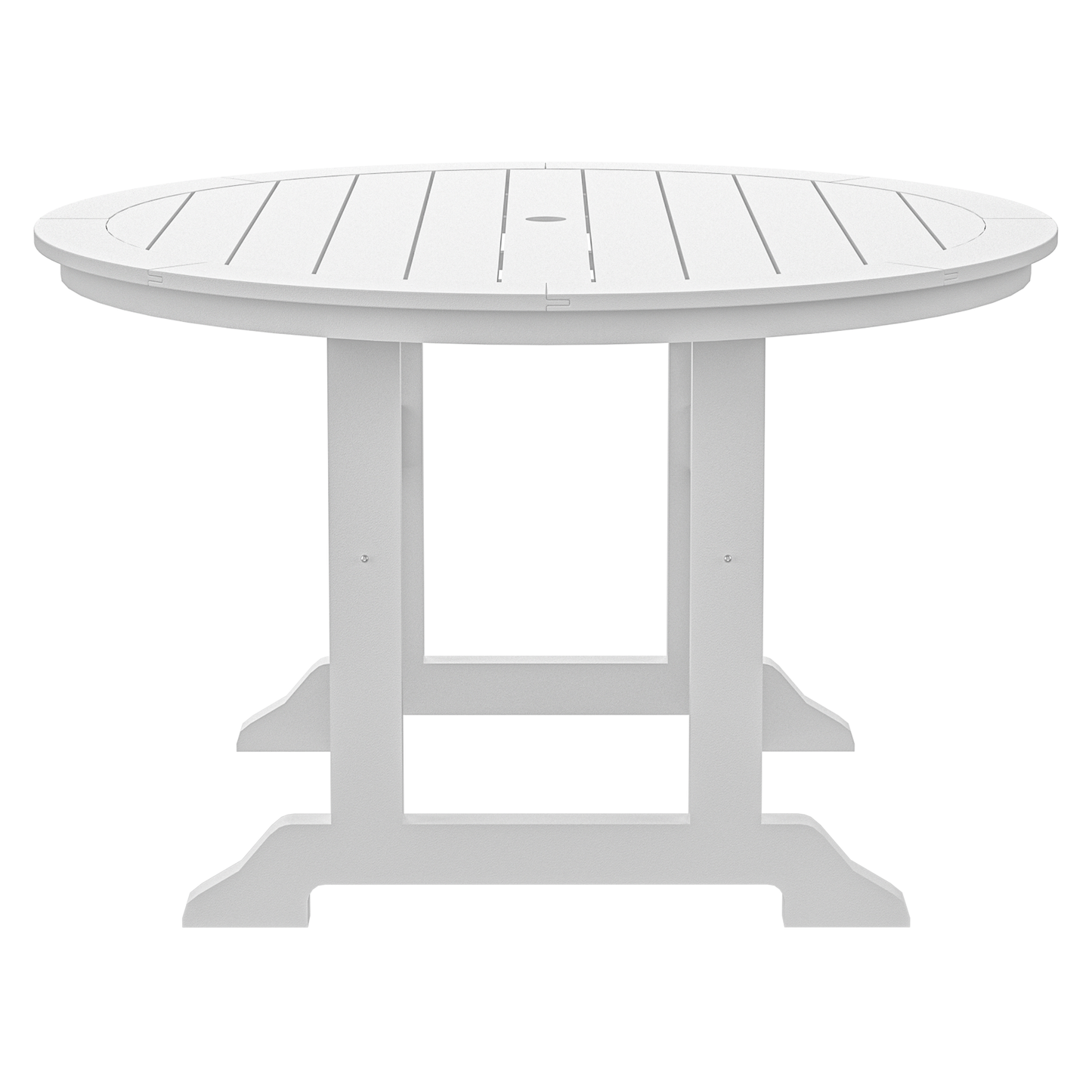 HDPE Round Dining Table, White