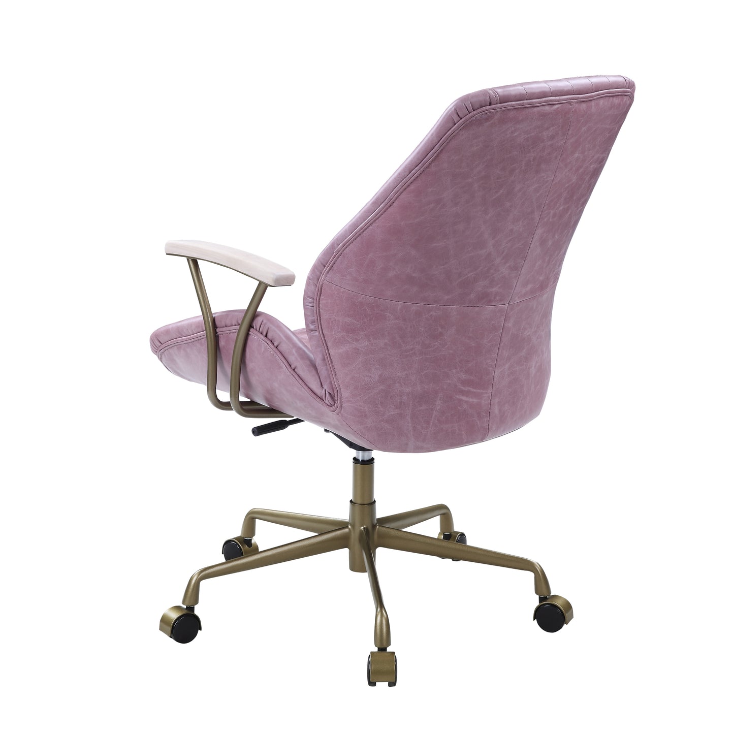 ACME Hamilton Office Chair in Pink Top Grain Leather OF00399