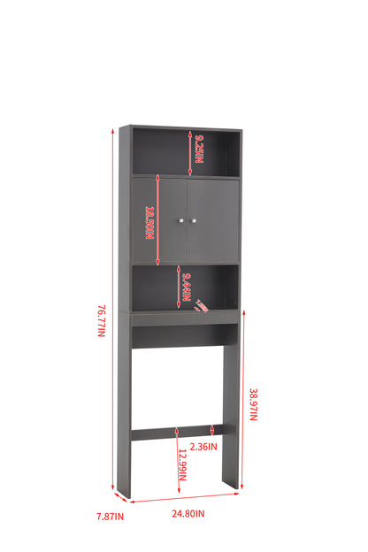 Tollilet storage cabinet grey