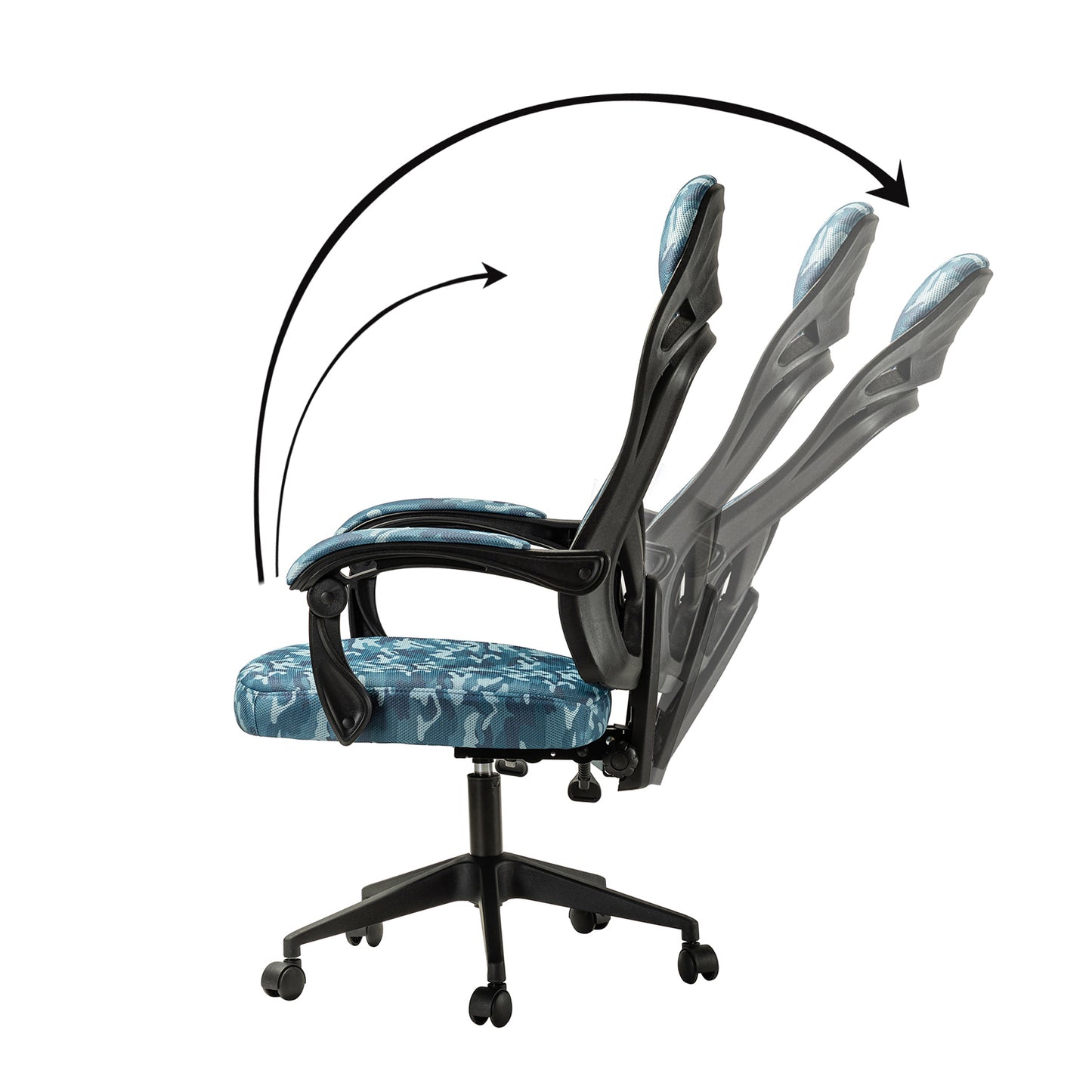 Nina Swivel Camouflage Gaming Chair with Adjustable Height