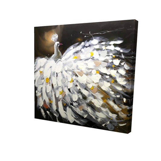 Abstract peacock - 16x16 Print on canvas