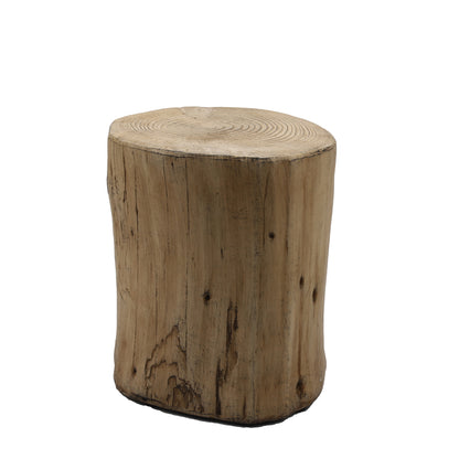 Outdoor Faux Wood Stump Side Table Coffee Table,Side table ,End Table Accent table Round Light Brown