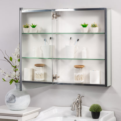 20*26 Medicine cabinet Surface Mount or Recess aluminium Bathroom Livingroom