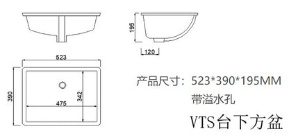 Bathroom Vanity Top61 "x 22" natural stone   Carrara white natural marble, CUPC ceramic sink and three-hole faucet hole with backsplash