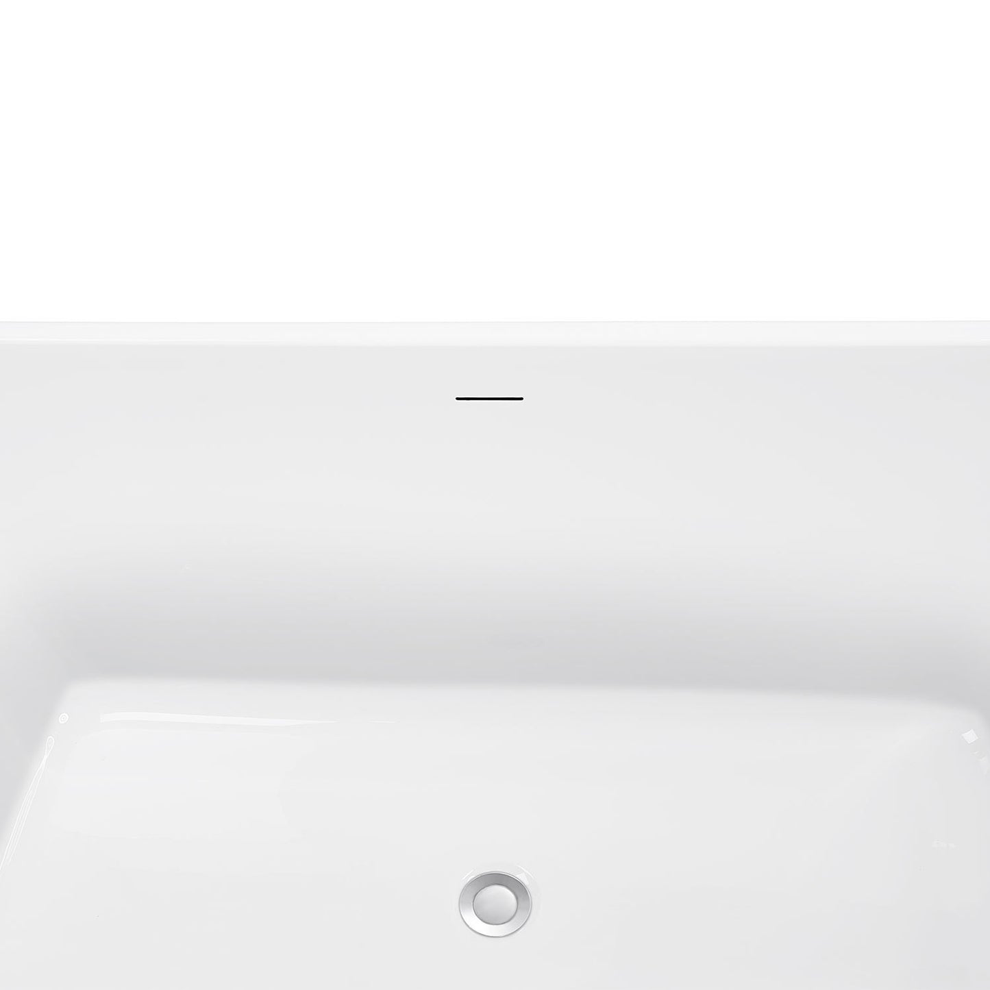 67" 100% Acrylic Freestanding Bathtub，Contemporary Soaking Tub，white Bathtub