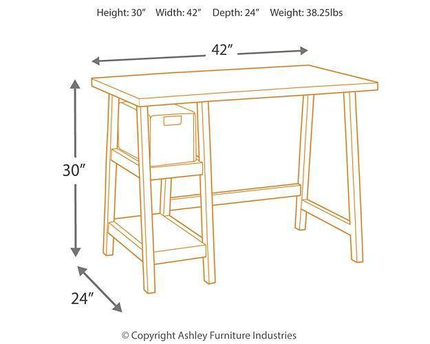 Ashley Mirimyn 42" Black Casual Home Office Desk H505-610