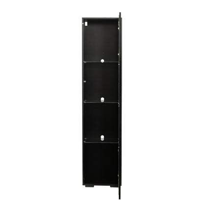 Side cabinet with aluminum strip lamp,