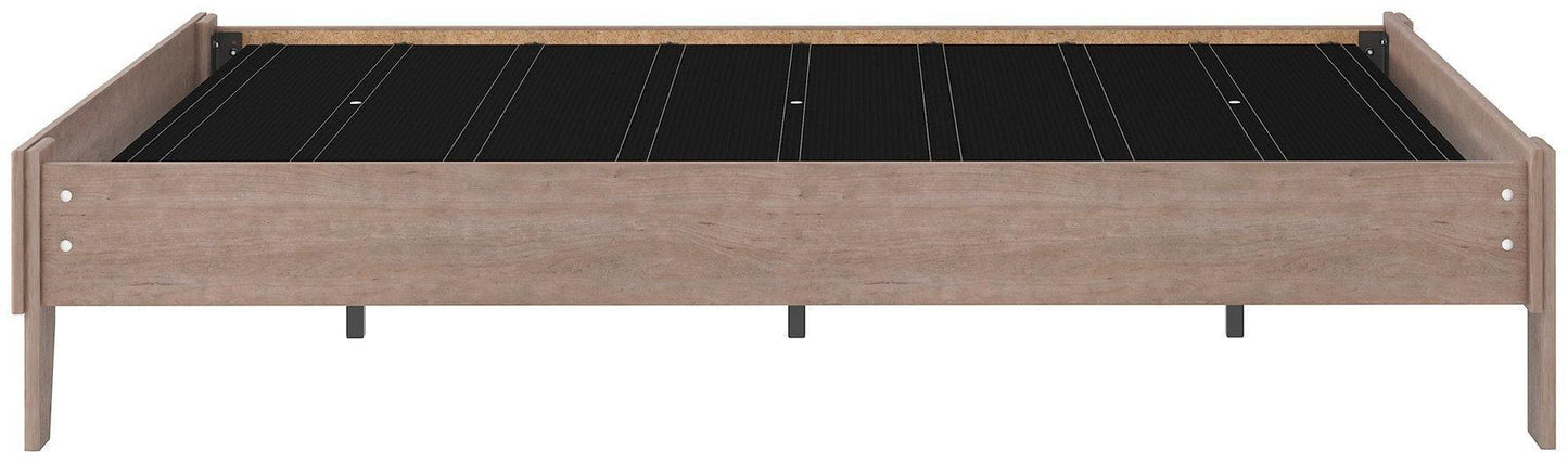 Ashley Flannia Gray Casual Full Platform Bed EB2520-112