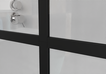 Goodyo 34" X 72" Shower Door Walk-in Black Finish