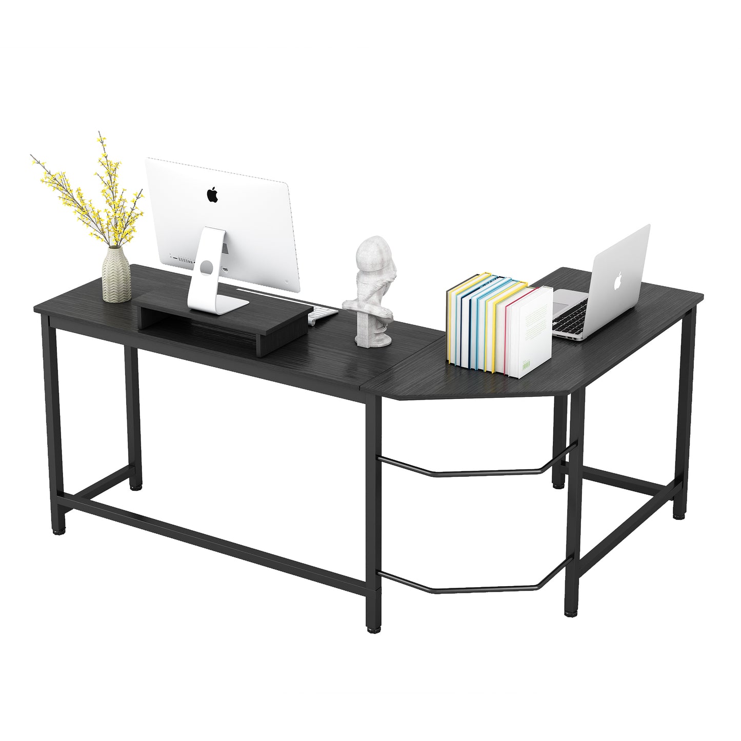 L-shaped Computer Desk, Black