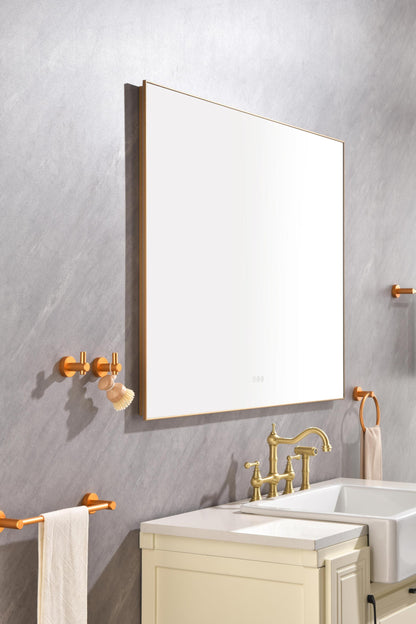 48x 36Inch LED Mirror Bathroom Vanity Mirror with Back Light, Wall Mount Anti-Fog Memory Large Adjustable Vanity Mirror