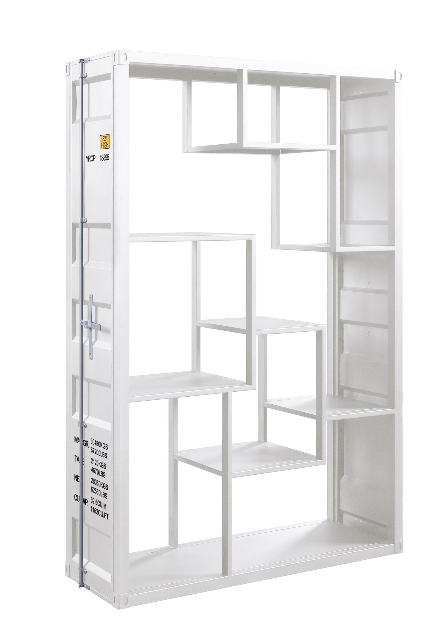 ACME Cargo Shelf Rack / Book Shelf, White 77888