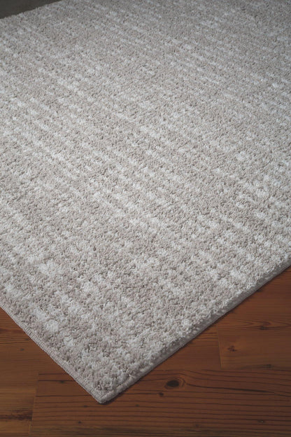 Ashley Norris Taupe+White Casual 5' x 7' Rug R400802