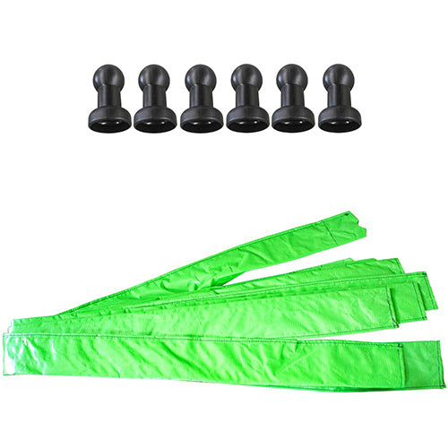 6 Ball Cap and 6 Pole Cover Only For MRS 12ft 14ft trampoline SW0032 SW0033