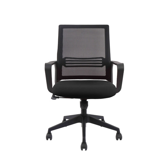 Ardamore Adjustable Height Swivel Office Chair Black Wengue